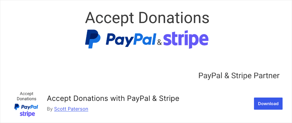 Accept Donations with Stripe and PayPal