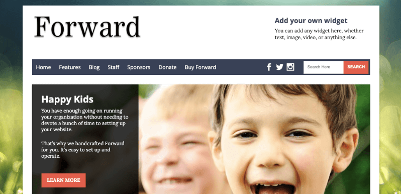 Forward WordPress theme