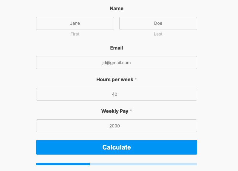 WPForms Calculator form