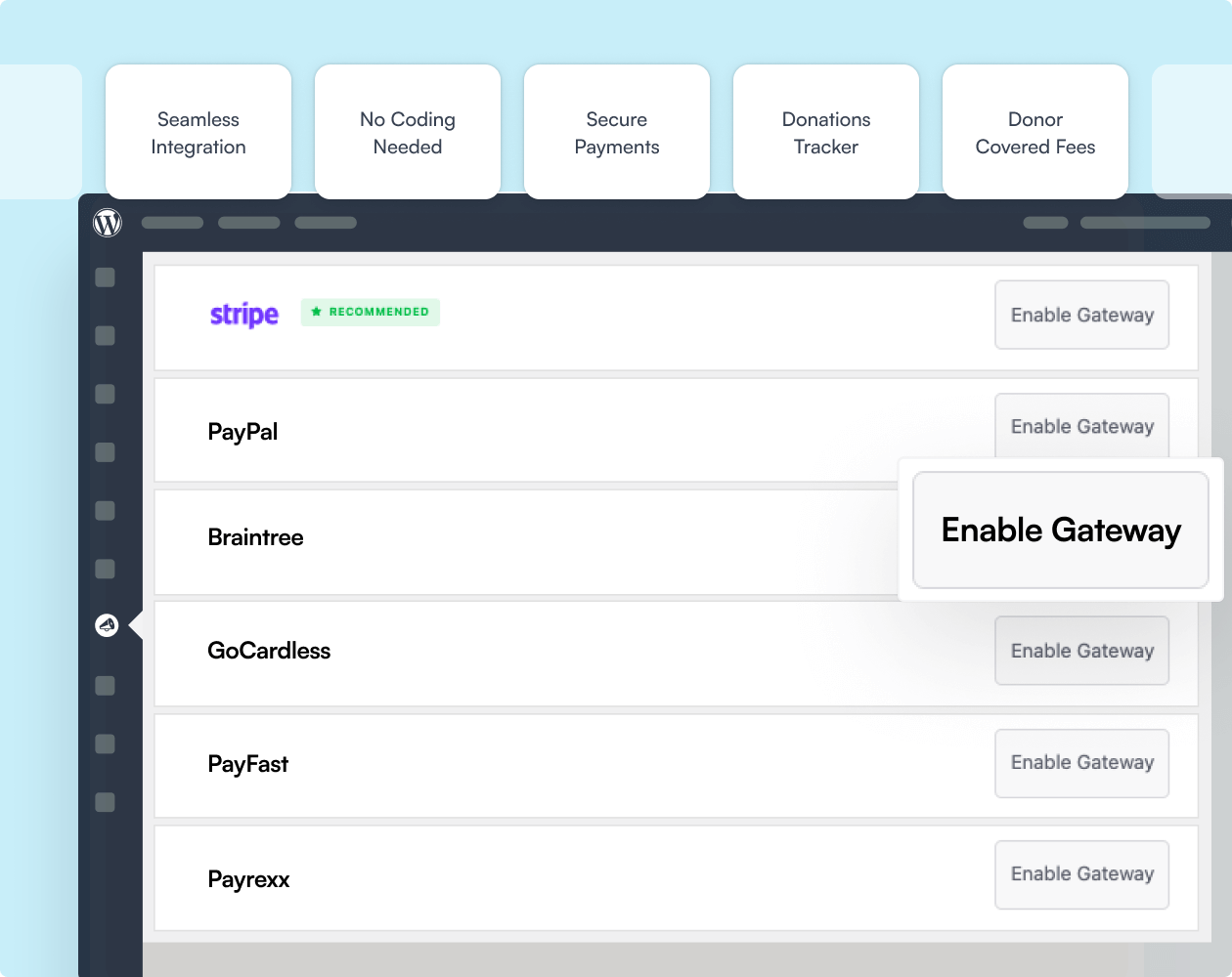 enable braintree payments