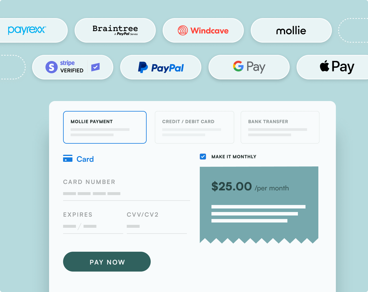 mollie payment options