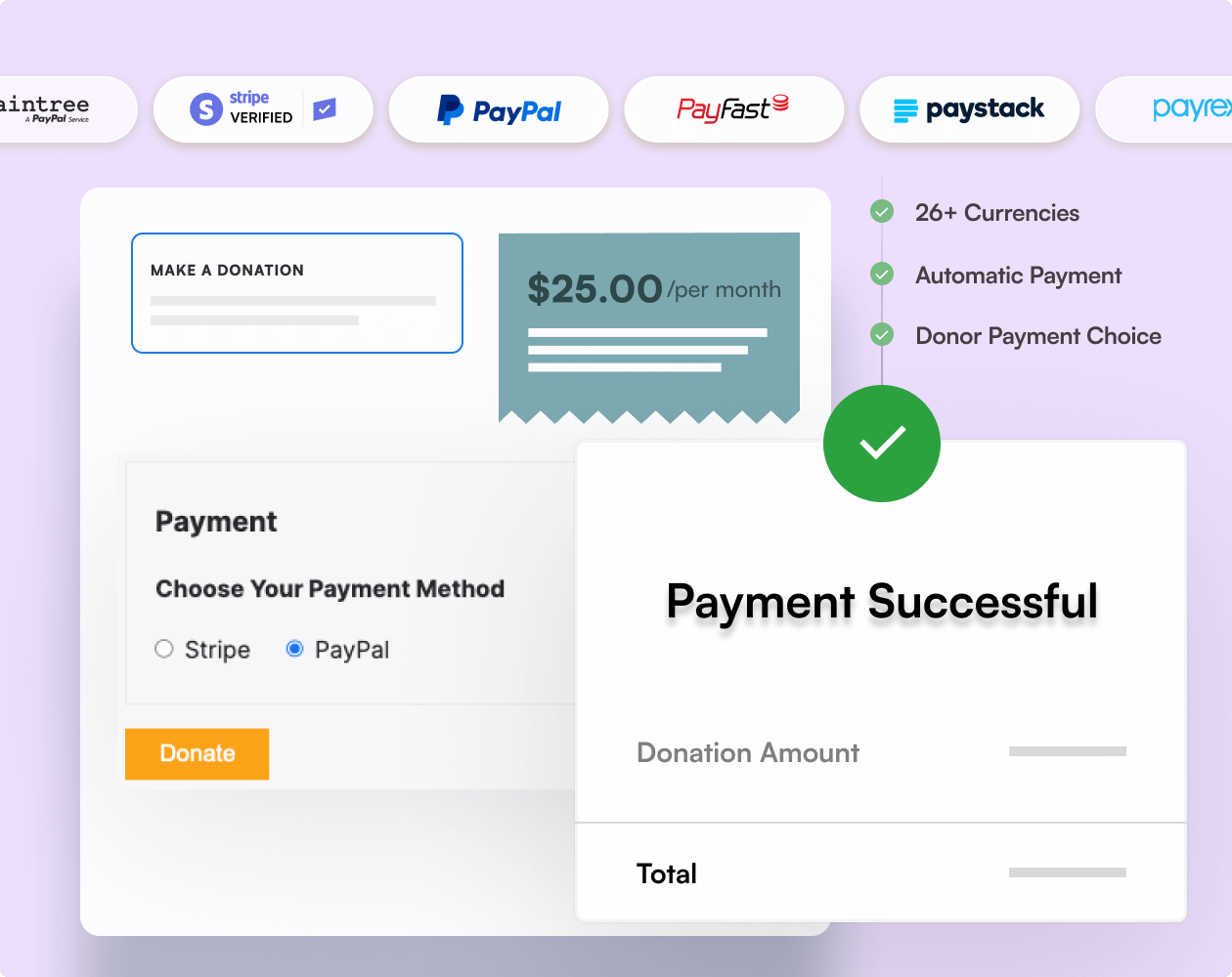 pay with paypal and charitable