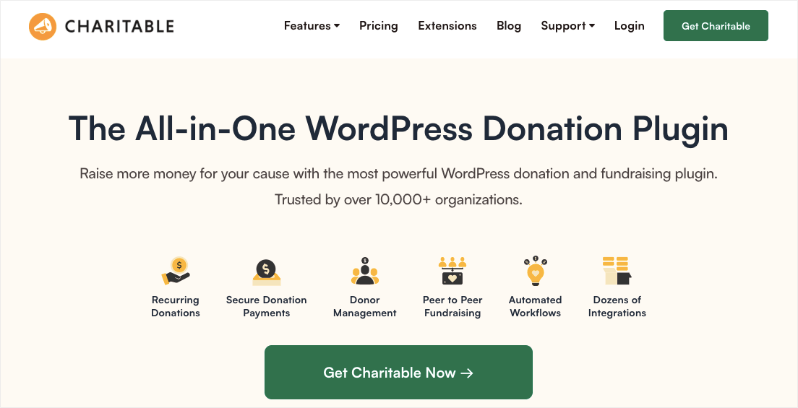 WPCharitable homepage