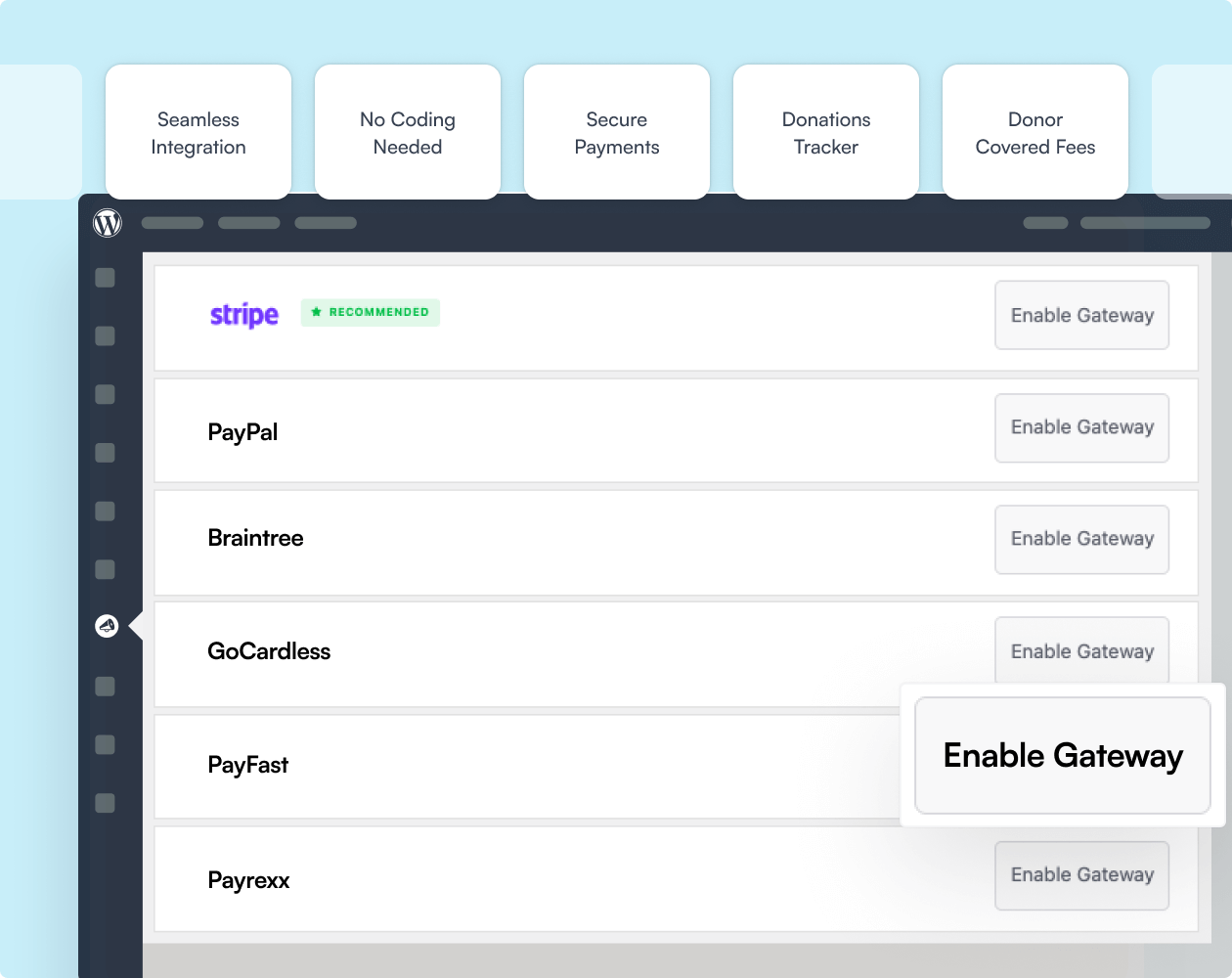 Enable PayFast payments